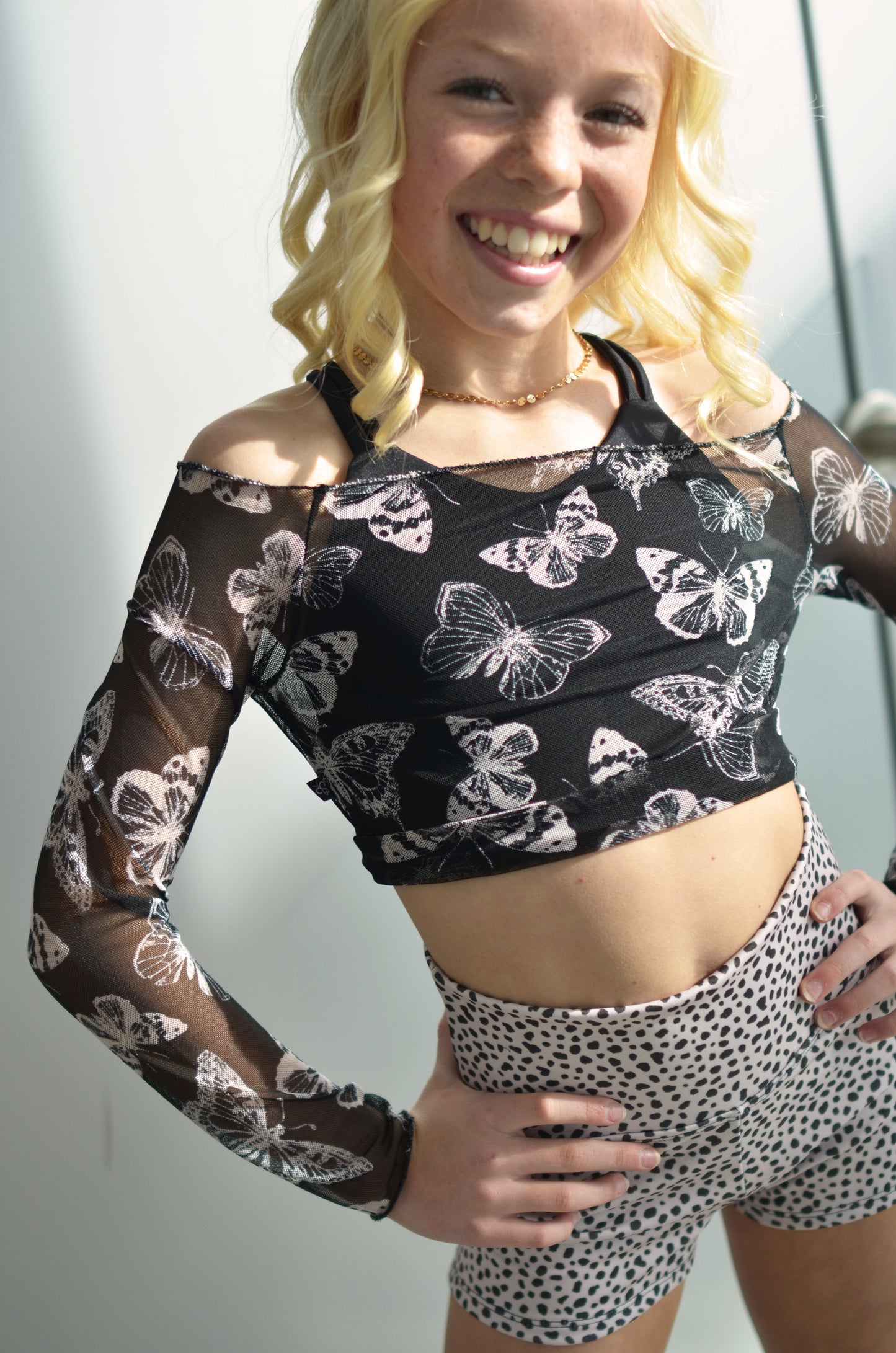 Bisou Mesh Top - Butterfly