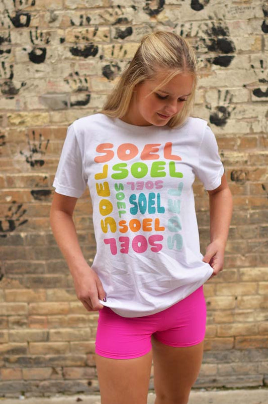 Soel Branded Jersey Tee - Rainbow