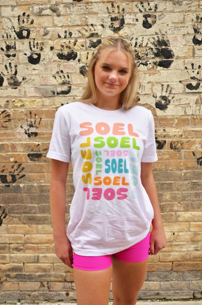 Soel Branded Jersey Tee - Rainbow