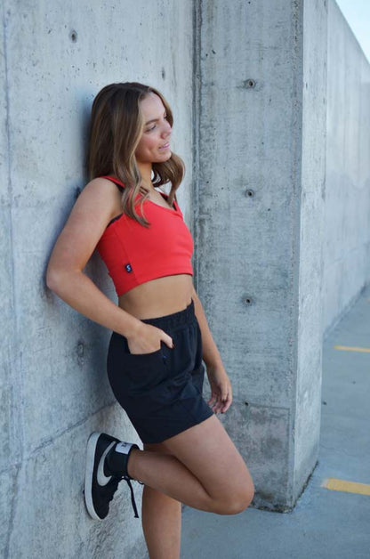 Layering Crop - Red