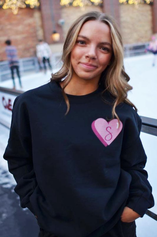 Love Myla Crewneck Sweatshirt - Black Youth