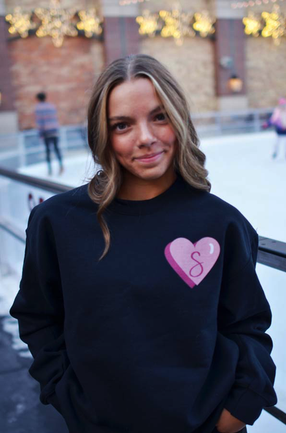 Love Myla Crewneck Sweatshirt - Black Youth