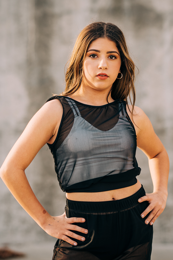 Hustle Crop - Black Mesh